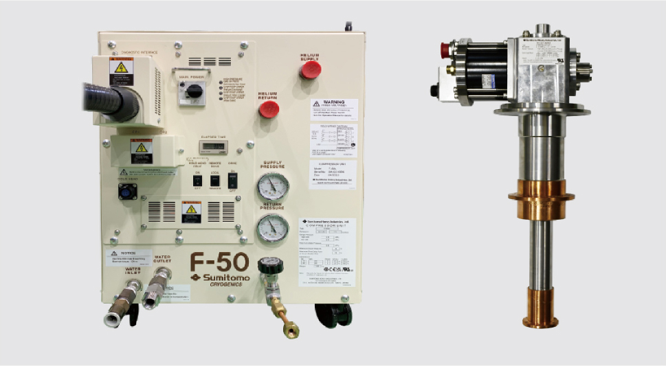 高信頼性SHI製GM冷凍機・写真